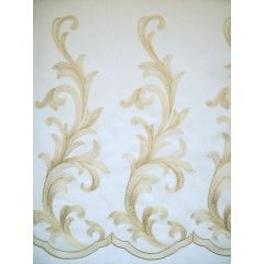 Ecrü hímzett vitrázs függöny  60cm magas 47cm széles 