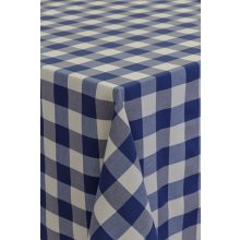 DOROG  teflonos kék  kockás terítő, abrosz és dekor alapanyag 180 cm széles.