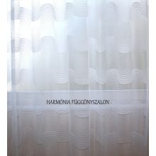 Hullám mintás, dekoratív  fehér csipkefüggöny. 
