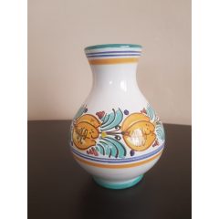   Habán váza 15 cm magas, 12 cm átmérőjű dekoratív váza.