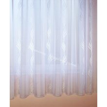 Fehér nyírt mintás függöny 189cm magas 200cm széles