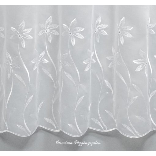 Fehér színű hímzett voile  függöny 175 cm magas H1/4883 