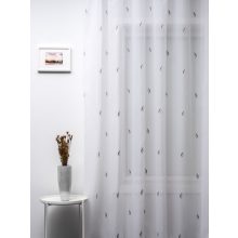 NADINE szálbeszövéses, levél mintás függöny alapanyag. 175 cm magas  3 színben.