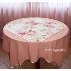   Rózsa mintás díszterítő, asztal közép 81 x 81cm vintage stílus 