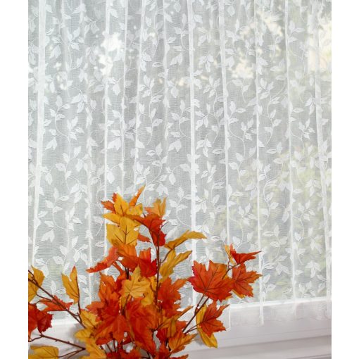 Ecrü csipke vitrázsfüggöny, 230cm széles x 100 cm magas.