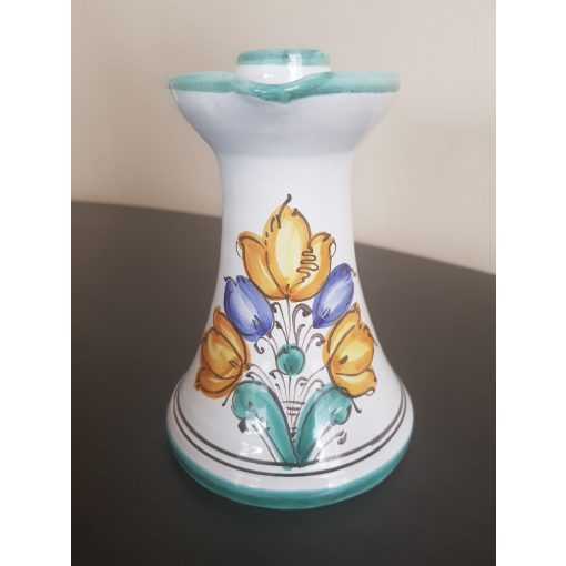 Habán  14cm magas gyertyatartó.