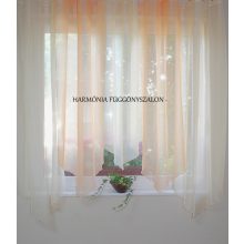 5 Cakkos függöny barack - fehér színben. 425cm x 206 cm magas 