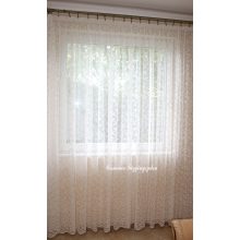 Dekoratív ecrü csipkefüggöny 265cm magas 50% kedvezménnyel! 