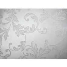 Ezüst szállal átszőtt terítő alapanyag  150cm széles.