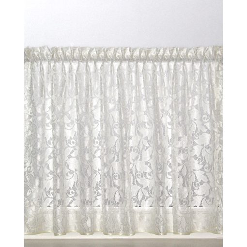 Ecrü csipke vitrázsfüggöny. 150 cm széles x 62 cm magas 