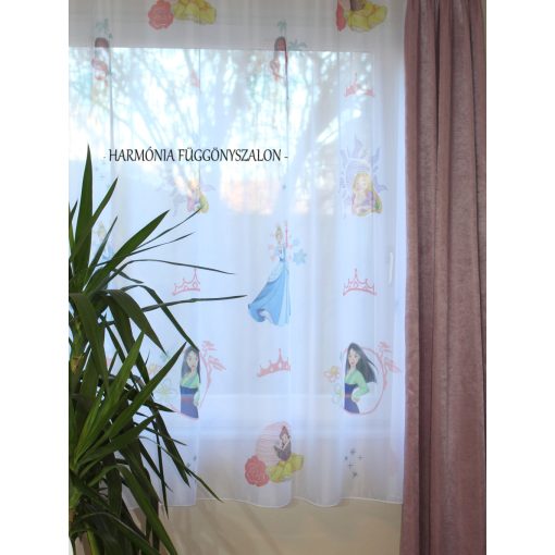 DISNEY Gyerek szobai függöny PRINCESS  készre varrt  300cm x 175 cm.