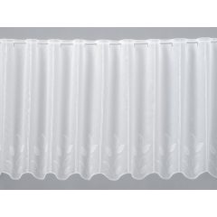   Hímzett  fehér batiszt  vitrázsfüggöny 45 cm magas  V/3051