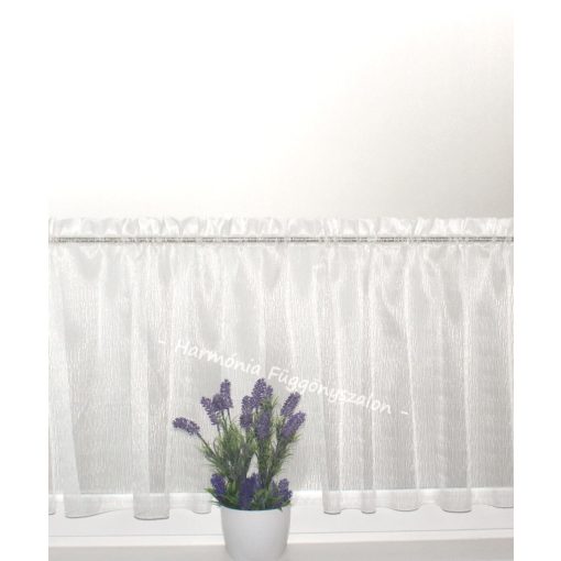 Bézs vitrázsfüggöny 57 cm magas x 290 cm széles
