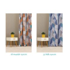   REIMS kék és mustár színben. Fényzáró sötétítő Dim Out 150 cm 